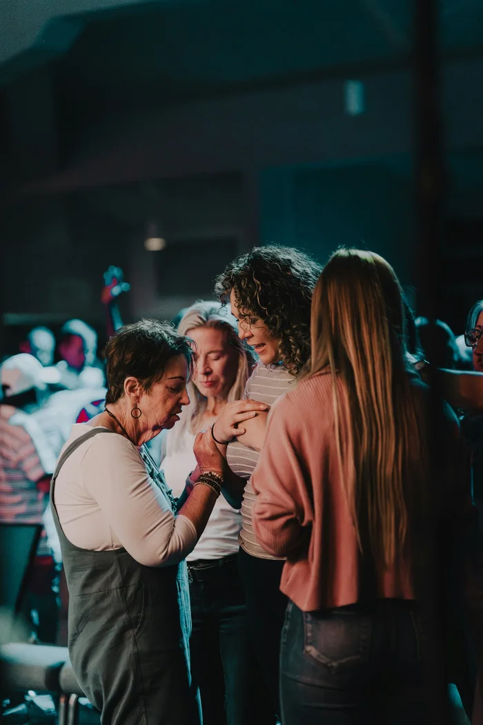 Women Ministry Hugging Praying Silver Valley Church of the Nazarene Church in Kellogg, ID